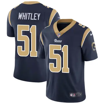Nike Benton Whitley Youth Limited Los Angeles Rams Navy Team Color Vapor Untouchable Jersey
