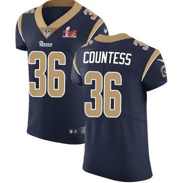 Nike Blake Countess Men's Elite Los Angeles Rams Navy Team Color Vapor Untouchable Super Bowl LVI Bound Jersey