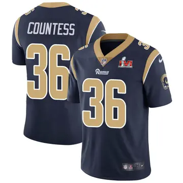 Nike Blake Countess Youth Limited Los Angeles Rams Navy Team Color Vapor Untouchable Super Bowl LVI Bound Jersey