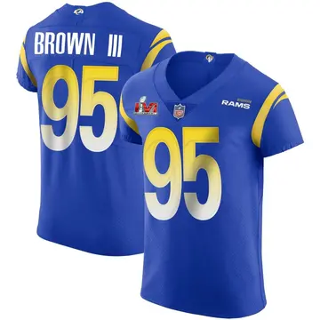 Nike Bobby Brown III Men's Elite Los Angeles Rams Royal Alternate Vapor Untouchable Super Bowl LVI Bound Jersey