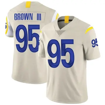 Nike Bobby Brown III Men's Limited Los Angeles Rams Bone Vapor Jersey