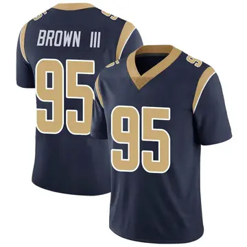 Nike Bobby Brown III Men's Limited Los Angeles Rams Navy Team Color Vapor Untouchable Jersey