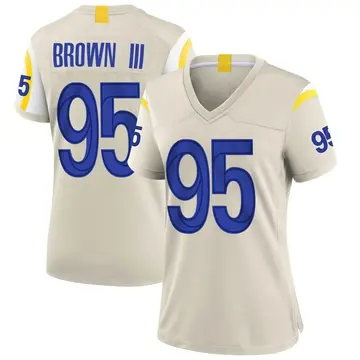 Nike Bobby Brown III Women's Game Los Angeles Rams Bone Jersey