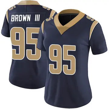 Nike Bobby Brown III Women's Limited Los Angeles Rams Navy Team Color Vapor Untouchable Jersey