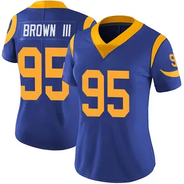 Nike Bobby Brown III Women's Limited Los Angeles Rams Royal Alternate Vapor Untouchable Jersey