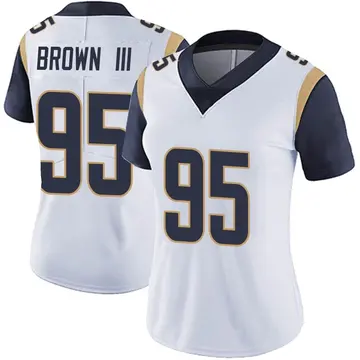 Nike Bobby Brown III Women's Limited Los Angeles Rams White Vapor Untouchable Jersey
