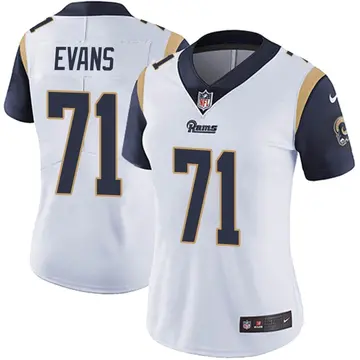 Nike Bobby Evans Women's Limited Los Angeles Rams White Vapor Untouchable Jersey