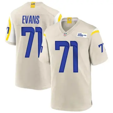 Nike Bobby Evans Youth Game Los Angeles Rams Bone Jersey