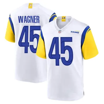 Nike Bobby Wagner Men's Game Los Angeles Rams White Jersey