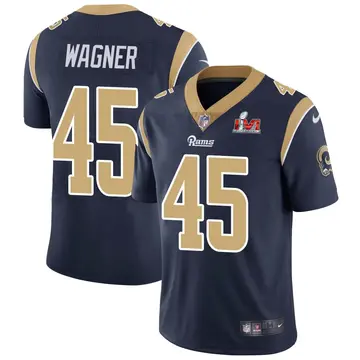Nike Bobby Wagner Youth Limited Los Angeles Rams Navy Team Color Vapor Untouchable Super Bowl LVI Bound Jersey