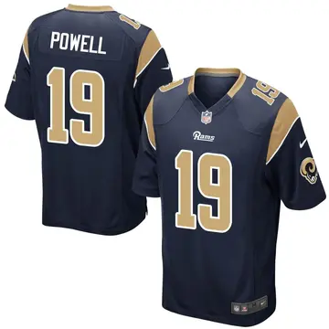 Nike Brandon Powell Men's Game Los Angeles Rams Navy Team Color Jersey