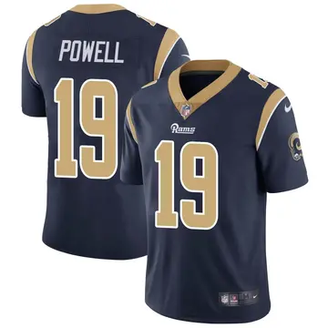 Nike Brandon Powell Men's Limited Los Angeles Rams Navy Team Color Vapor Untouchable Jersey
