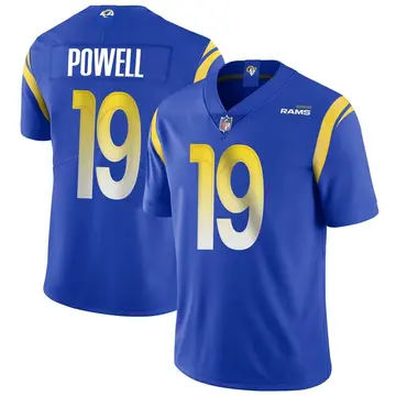 Nike Brandon Powell Men's Limited Los Angeles Rams Royal Alternate Vapor Untouchable Jersey