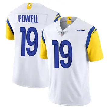 Nike Brandon Powell Men's Limited Los Angeles Rams White Vapor Untouchable Jersey