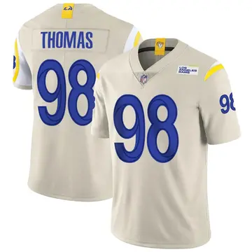 Nike Brayden Thomas Men's Limited Los Angeles Rams Bone Vapor Jersey