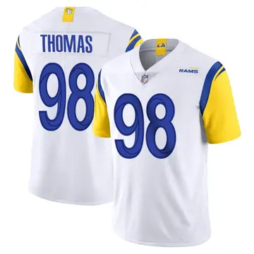 Nike Brayden Thomas Men's Limited Los Angeles Rams White Vapor Untouchable Jersey