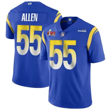 Nike Brian Allen Men's Limited Los Angeles Rams Royal Alternate Vapor Untouchable Super Bowl LVI Bound Jersey