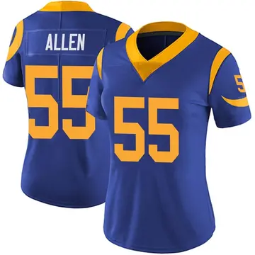 Nike Brian Allen Women's Limited Los Angeles Rams Royal Alternate Vapor Untouchable Jersey