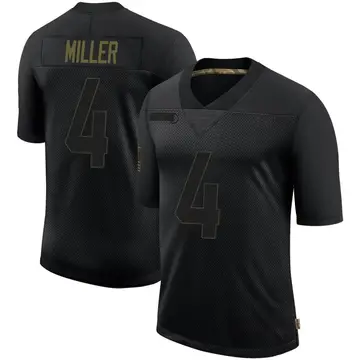 Nike Brock Miller Men's Limited Los Angeles Rams Black 2020 Salute To Service Jersey