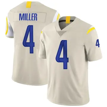 Nike Brock Miller Men's Limited Los Angeles Rams Bone Vapor Jersey