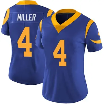 Nike Brock Miller Women's Limited Los Angeles Rams Royal Alternate Vapor Untouchable Jersey