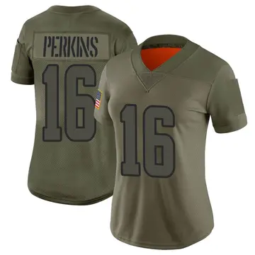 Nike Bryce Perkins Women's Limited Los Angeles Rams Camo 2019 Salute to Service Jersey