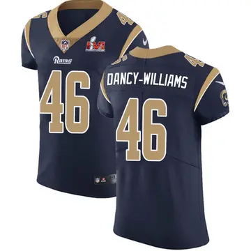 Nike Caesar Dancy-Williams Men's Elite Los Angeles Rams Navy Team Color Vapor Untouchable Super Bowl LVI Bound Jersey