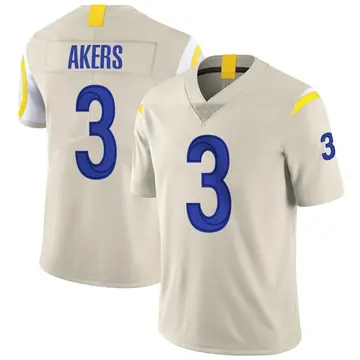 Nike Cam Akers Men's Limited Los Angeles Rams Bone Vapor Jersey