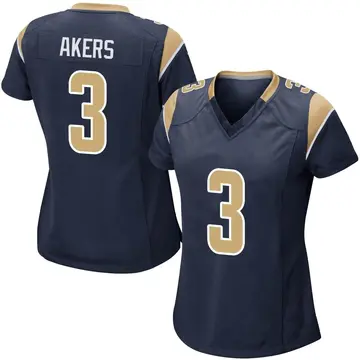 Nike Cam Akers Women's Game Los Angeles Rams Navy Team Color Jersey