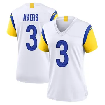 Nike Cam Akers Women's Game Los Angeles Rams White Jersey