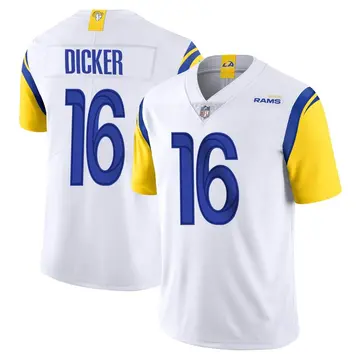Nike Cameron Dicker Men's Limited Los Angeles Rams White Vapor Untouchable Jersey