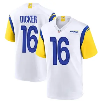 Nike Cameron Dicker Youth Game Los Angeles Rams White Jersey