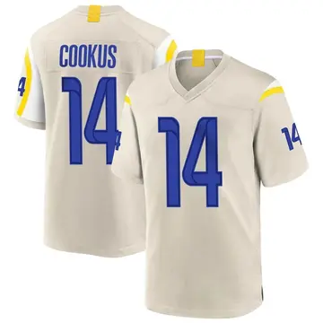 Nike Case Cookus Men's Game Los Angeles Rams Bone Jersey