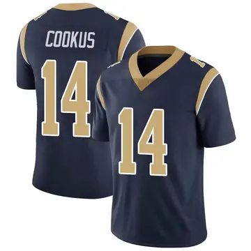 Nike Case Cookus Men's Limited Los Angeles Rams Navy Team Color Vapor Untouchable Jersey