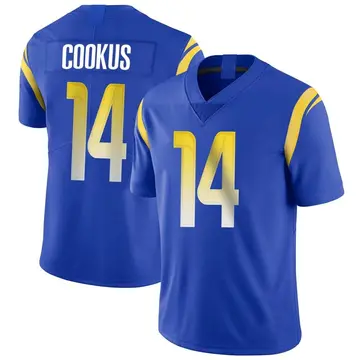 Nike Case Cookus Men's Limited Los Angeles Rams Royal Alternate Vapor Untouchable Jersey