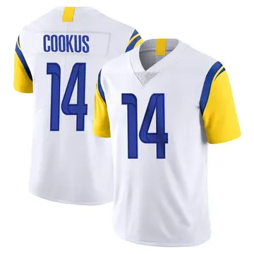 Nike Case Cookus Men's Limited Los Angeles Rams White Vapor Untouchable Jersey
