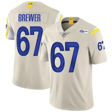 Nike Chandler Brewer Youth Limited Los Angeles Rams Bone Vapor Jersey