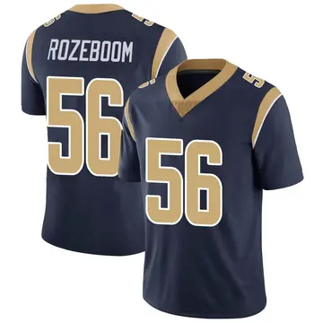 Nike Christian Rozeboom Men's Limited Los Angeles Rams Navy Team Color Vapor Untouchable Jersey