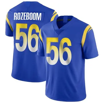 Nike Christian Rozeboom Men's Limited Los Angeles Rams Royal Alternate Vapor Untouchable Jersey