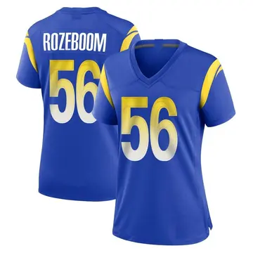 Nike Christian Rozeboom Women's Game Los Angeles Rams Royal Alternate Jersey