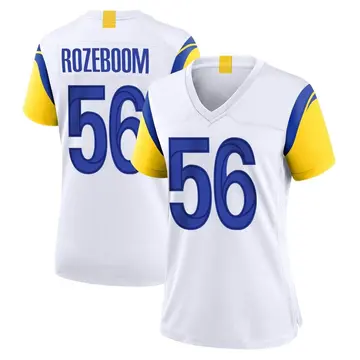 Nike Christian Rozeboom Women's Game Los Angeles Rams White Jersey