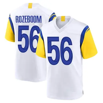 Nike Christian Rozeboom Youth Game Los Angeles Rams White Jersey