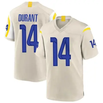 Nike Cobie Durant Men's Game Los Angeles Rams Bone Jersey