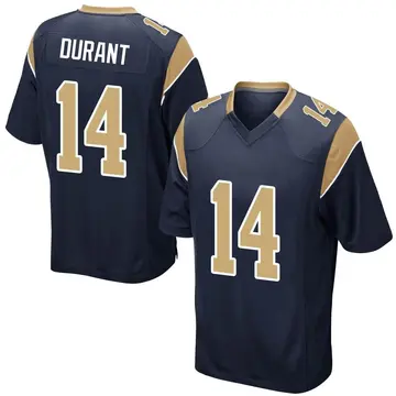 Nike Cobie Durant Youth Game Los Angeles Rams Navy Team Color Jersey