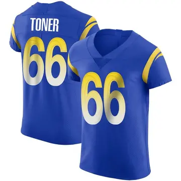 Nike Cole Toner Men's Elite Los Angeles Rams Royal Alternate Vapor Untouchable Jersey