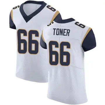 Nike Cole Toner Men's Elite Los Angeles Rams White Vapor Untouchable Jersey