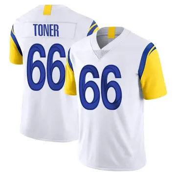 Nike Cole Toner Men's Limited Los Angeles Rams White Vapor Untouchable Jersey