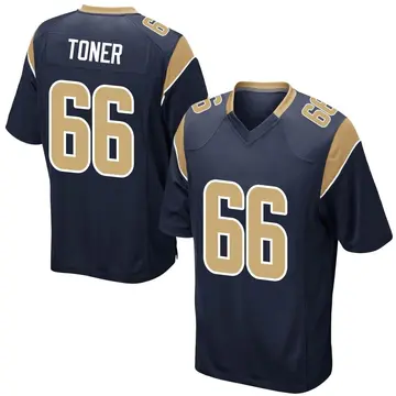 Nike Cole Toner Youth Game Los Angeles Rams Navy Team Color Jersey