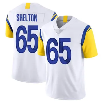 Nike Coleman Shelton Men's Limited Los Angeles Rams White Vapor Untouchable Jersey