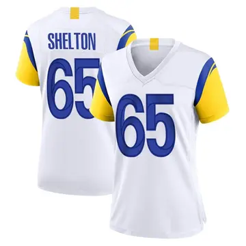 Nike Coleman Shelton Women's Game Los Angeles Rams White Jersey